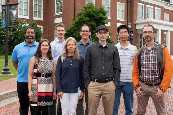 The Doctor of Engineering inaugural cohort poses in front of Mason Hall.