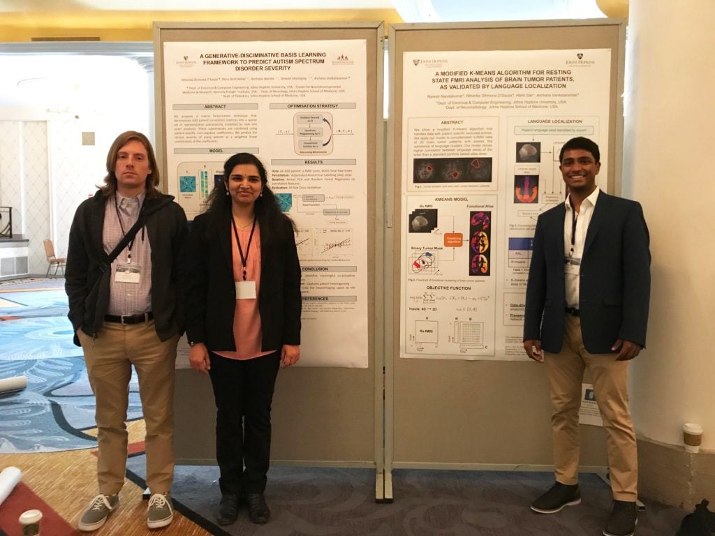 Malone students present posters at the 2018 ISBI conference.