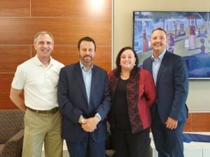 Nursing Dean Patricia Davidson, Engineering Dean Ed Schlesinger, Malone Center Director Gregory Hager, PhD program director Jason Farley