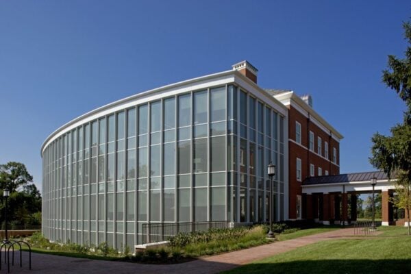 Daytime shot of Malone Hall.