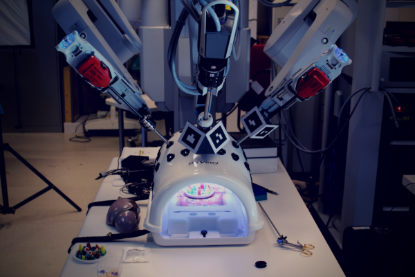 The Da Vinci Surgical Robot.