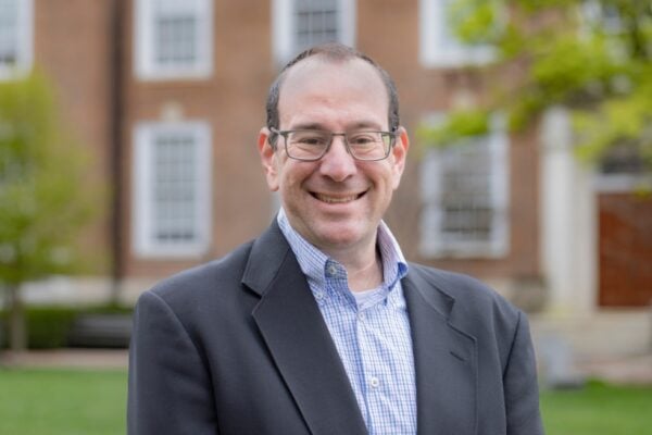 Headshot of Mark Dredze on the Homewood campus.